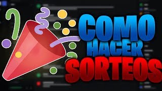 CÓMO HACER SORTEOS EN DISCORD GiveawayBot [upl. by Teyugn58]