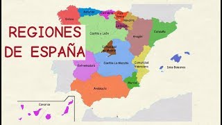 Aprender español Comunidades autónomas de España nivel básico [upl. by Uolyram138]