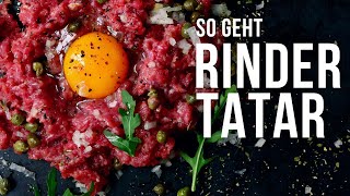 Rinder Tatar  Das einfache Rezept [upl. by Bagger]