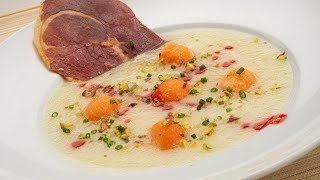 Sopa fría de melón con jamón  Karlos Arguiñano [upl. by Hesoj]