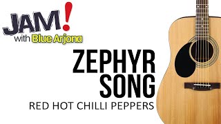 Zephyr Song Red Hot Chilli Peppers CHORDS and LYRICS  Bass and Drums ONLY [upl. by Asor]