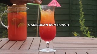 FRUITY Caribbean RUM PUNCH recipe Made EASY [upl. by Zehcnas]