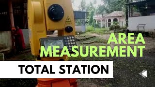 Area calculation using Total Station  Surveying practical [upl. by Torrie]