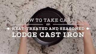 How to Clean Lodge HeatTreated Cast Iron [upl. by Encratis360]