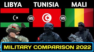 Libya vs Tunisia vs Mali Military Power Comparison 2022  Tunisia vs Libya military power [upl. by Nennahs388]