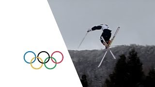 Johnny Moseley USA Moguls Qualification Highlights  Nagano 1988 Winter Olympics [upl. by Tterej]