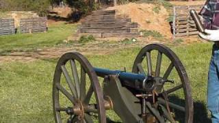 Shooting the Hotchkiss 2Pounder Mountain Gun [upl. by Cherilynn911]