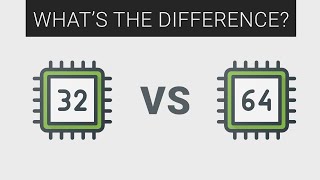 32bit vs 64bit CPU  Explained [upl. by Krissy503]