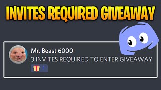 Setup Giveaway That Requires Invites on Discord [upl. by Kasevich]