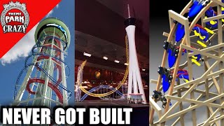 Top 10 INSANE Roller Coasters Never Built  Heres Why [upl. by Rahcir]