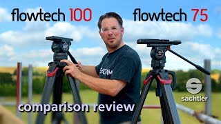 Sachtler Flowtech 100 vs 75 tripod comparison review [upl. by Eenattirb535]