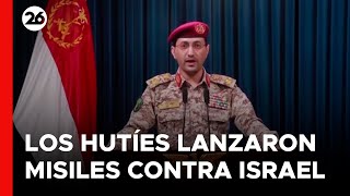 Los hutíes lanzan un misil balístico contra Tel Aviv [upl. by Annaujat]