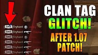 VANGUARD CLAN TAG GLITCH AFTER 107 PATCH  How To [upl. by Abigael]