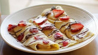 How to Make Crepes  Easy Crepe Recipe [upl. by Nickolai]