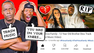 REACTING TO THE PRINCE FAMILY DISSTRACK WITH MY DAD BAD IDEA [upl. by Gonroff]