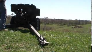 Hotchkiss 37 MLE 25MM anti tank gun live fire [upl. by Otsedom274]