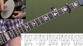 Pretty Polly  Beginner Bluegrass Banjo Lesson With Tab [upl. by Arun580]