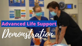 Advanced Life Support CPR Test Demonstration [upl. by Leihcim]