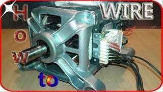 Washing machine motor wiring basics [upl. by Riem]