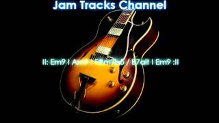 Smooth Jazz Guitar Backing Track Em [upl. by Oilegor]