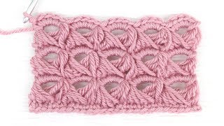 Broomstick Lace Crochet Stitch Tutorial [upl. by Notsud696]