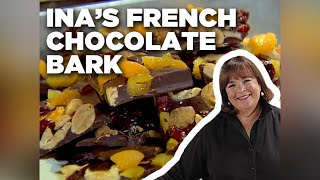 Ina Gartens French Chocolate Bark  Barefoot Contessa  Food Network [upl. by Erasaec]