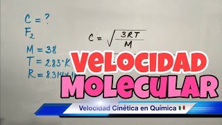 Velocidad Media MOLECULAR gases ideales [upl. by Aisenet]