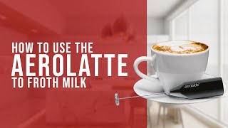 How To Use the AeroLatte To Froth Milk [upl. by Atnauqal]