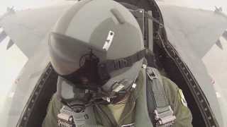 F16 Cockpit View Live Fire Exercise [upl. by Petulah]