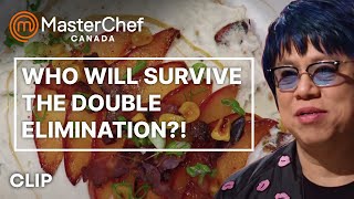 Facing a Double Elimination  MasterChef Canada  MasterChef World [upl. by Ielhsa841]