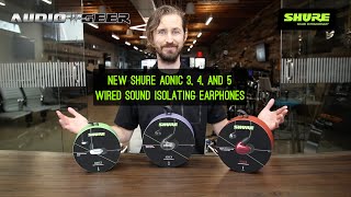 Shure AONIC 3 4 and 5 Wired Sound Isolating™ Earphones [upl. by Alfonso]