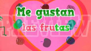 La fruta Song and video to learn names of fruits in Spanish for kids [upl. by Halimaj]