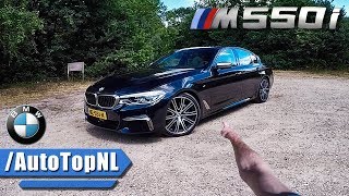 BMW M550i REVIEW POV Test Drive on AUTOBAHN by AutoTopNL [upl. by Ernie]