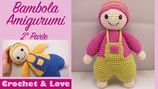 Tutorial Bambola Amigurumi Parte 2 piedi gambe e corpo [upl. by Lubbock]