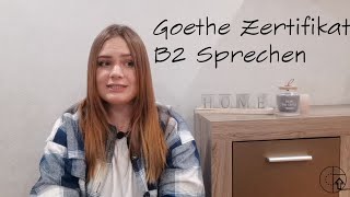 GoetheZertifikat B2  Sprechen Teil 1  Beispiel [upl. by Elleinwad]