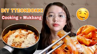 DIY TTEOKBOKKI KOREAN RICE CAKE Cooking  Mukbang  Philippines [upl. by Sherris849]