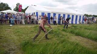 Scythe vs Brushcutter 1  South West Annual Scythe Festival  June 2010 [upl. by Capp556]