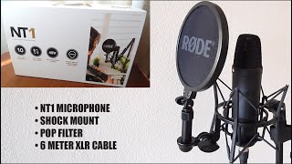 RØDE NT1 Microphone Kit 🎤 Unboxing Setup amp Review [upl. by Darrelle]