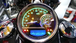 Installing Analog SpeedometerTachometer on to Road King Special [upl. by Maighdiln]