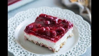 Raspberry Pretzel Jello Salad [upl. by Leirda]