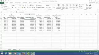 How to make an Excel Spreadsheet for Depreciation [upl. by Meredi]