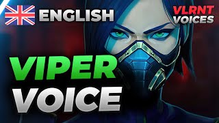 VIPER English Voice  Voice Lines  VALORANT [upl. by Milissent63]