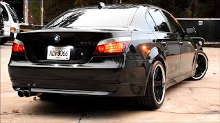 Bmw E60 550i with RPI Exhaust  Deep V8 sound [upl. by Enortna]