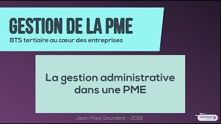 2 Gestion administrative dans une PME [upl. by Minor]