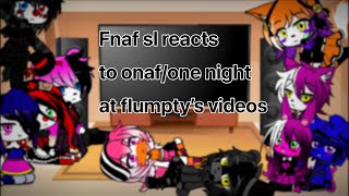 Fnaf sl reacts to onafone night and flumpty’s videos [upl. by Adnorhs]