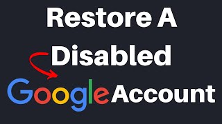 How To Request To Restore Your Google Account [upl. by Martell561]