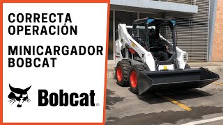 CORRECTA OPERACION DE MINICARGADOR BOBCAT [upl. by Hosfmann425]