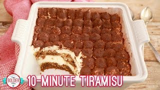 Easy 10 Minute Tiramisu  Bigger Bolder Baking [upl. by Nageam]