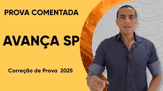 PROVA 2025 COMENTADA  AVANÇA SP [upl. by Gettings727]