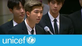 BTS speech at the United Nations  UNICEF [upl. by Sivad]